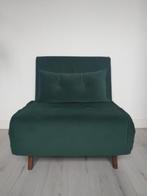 Made Haru sofa bed slaapfauteuil (mosgroen fluweel), Huis en Inrichting, Slaapkamer | Slaapbanken, Ophalen, Eenpersoons, 190 cm of minder