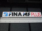 sticker fina mf plus logo tanken benzine vintage, Bedrijf of Vereniging, Zo goed als nieuw, Verzenden