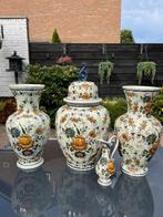 Set van 4 prachtige antieke vazen met bloemenmotief, Ophalen