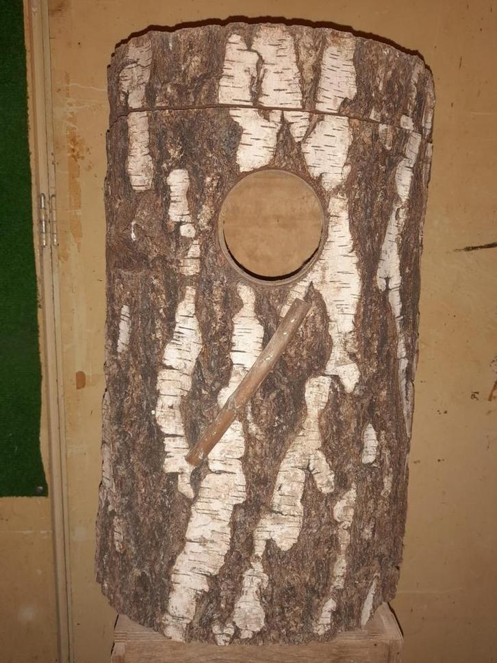 Boomstam Blok "Grote" parkieten., Dieren en Toebehoren, Vogels | Toebehoren, Zo goed als nieuw, Kooi-accessoires, Ophalen