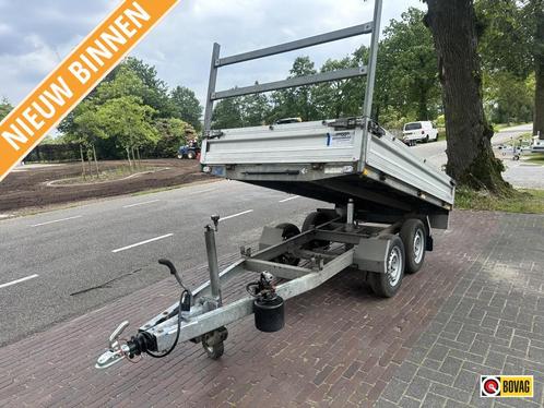 Humbaur handbediende tandemasser kieper kipper dubbelasser, Auto diversen, Aanhangers en Bagagewagens, Gebruikt