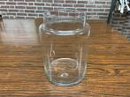 Grote brede glazen vaas, Ophalen of Verzenden, Glas, Minder dan 50 cm
