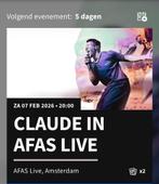 Kaartjes claude Afas live, Tickets en Kaartjes, Twee personen