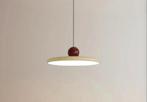 2 st Nieuwe glazen lamp in bauhausstijl kleur beige rood, Huis en Inrichting, Lampen | Hanglampen, Bauhaus, Nieuw, Ophalen of Verzenden