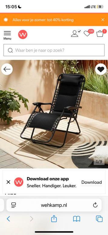 2 x Lounge stoelen nieuw in doos beschikbaar voor biedingen