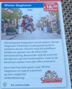 Winter slagharen kortingsbon, Tickets en Kaartjes, Kortingen en Cadeaubonnen, Drie personen of meer, Kortingsbon, Pretpark