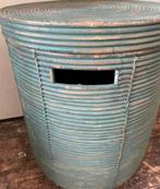 Grote bamboe mand met deksel, Ophalen, Zo goed als nieuw, Rond, Riet