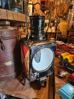 mooie oude werkende Duitse treinlamp, Ophalen of Verzenden