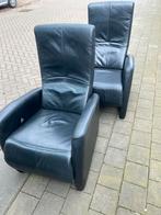 Relax fauteuil lederen stoelen relaxstoel, Huis en Inrichting, Fauteuils, Leer, Zo goed als nieuw, 50 tot 75 cm, Ophalen