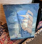 Schilderij zeilschip op doek 71 x 50 cm top scheepsdecoratie, Ophalen