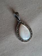 Zilveren hanger (925) met parelmoer, Overige voorstellingen, Verzenden, Zo goed als nieuw, Met parel