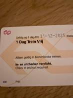 Treinkaartje onbeperkt reizen 1 dag, OV NS (t/m 31-12-25), Tickets en Kaartjes, Eén persoon, Bus, Metro of Tram, Algemeen kaartje