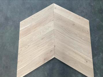 Eiken Hongaarse punt Noestarm vloer 15x75cm €48,5 m2 in btw  beschikbaar voor biedingen