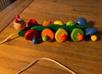 Houten trekdier Rups, Kinderen en Baby's, Speelgoed | Houten speelgoed, Ophalen of Verzenden, Duw- of Trekspeelgoed