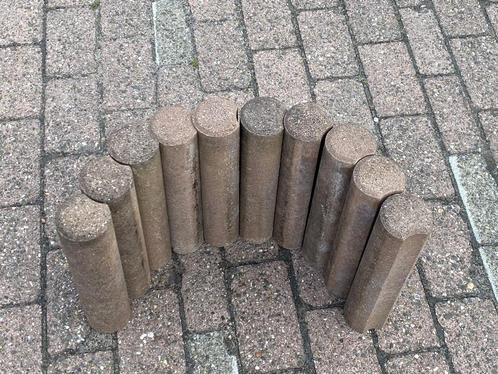 Palissaden paaltjes 8x35 cm 73 stuks (5,84 strekkende meter), Tuin en Terras, Bloembakken en Plantenbakken, Zo goed als nieuw