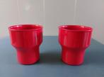 Mepal bekers melamine rood jaren 70 zgan, Ophalen of Verzenden, Huis en Inrichting