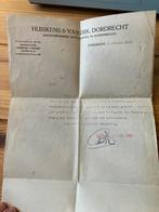 Oude brief Huiskens & van Dijk machinefabriek Dordrecht, Ophalen of Verzenden, Gebruikt