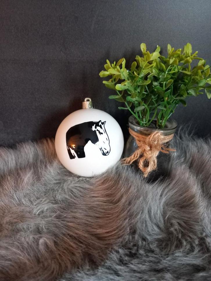 Kerstbal met Huisdier Afbeelding, Diversen, Kerst, Nieuw, Ophalen of Verzenden