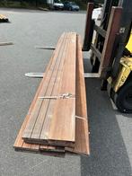Hardhouten vlonderplank 28x190mm 10st. 365cm nr. 589, Ophalen, Zo goed als nieuw, 250 cm of meer, Planken