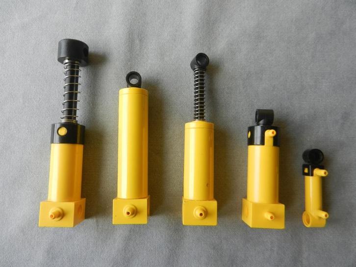 Lego Technic Pneumatic cilinders geel (5 stuks, set 1), Kinderen en Baby's, Speelgoed | Duplo en Lego, Gebruikt, Ophalen of Verzenden