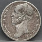 Zilveren 1 gulden 1847 Willem 2, 1 gulden, Verzenden, Zilver, Losse munt