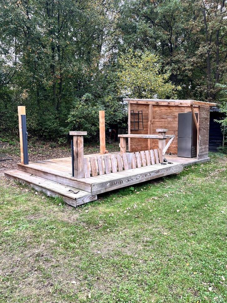 tuinhout, Tuin en Terras, Palen, Balken en Planken, Gebruikt, Planken, 250 cm of meer, Ophalen