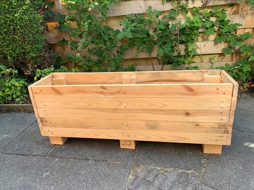 Plantenbak (nieuw), Tuin en Terras, Bloembakken en Plantenbakken, Nieuw, Hout, Balkon, Tuin, 30 tot 60 cm, 100 cm of meer, Rechthoekig