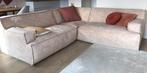 Hoekbank Trendhopper Barletta, beige, velours, Huis en Inrichting, Ophalen, Gebruikt, Stof