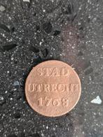 Utrecht duit 1768, prachtige staat, historische munt, Ophalen of Verzenden, Vóór koninkrijk, Overige waardes