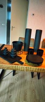 Zwarte decoratie, Huis en Inrichting, Woonaccessoires | Vazen, Ophalen, Zwart, Aardewerk of Porselein, Zo goed als nieuw