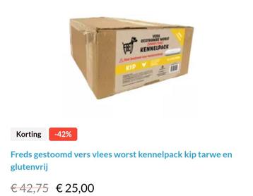 Freds Gestoomd Vers Vlees 10x900 gr beschikbaar voor biedingen