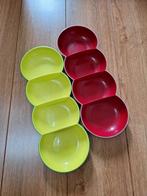2x Tupperware hapjesschaal. Rood/wit Geel/groen., Huis en Inrichting, Keuken | Tupperware, Ophalen of Verzenden, Zo goed als nieuw