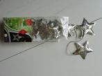 Zilveren kerststerren led lampjes, Diversen, Kerst, Ophalen of Verzenden, Gebruikt