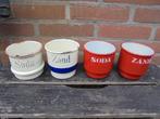 creme emaille zand & sodabakjes, Antiek en Kunst, Antiek | Emaille, Ophalen of Verzenden