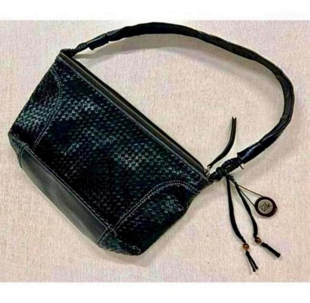 The Sak - handtas schoudertas zwart leder leer lederen NIEUW, Zwart, Nieuw, Ophalen of Verzenden, H