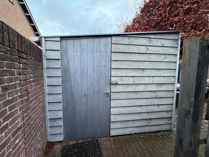 Houten Fietsenberging, Tuin en Terras, Bergingen en Tuinkasten, Zo goed als nieuw, Fietsenberging, Hout, Ophalen of Verzenden