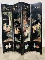 Vintage lacquer kamerscherm- 4 panelen, Ophalen