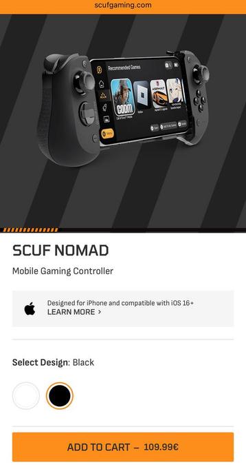 SCUF NOMAD Mobile Gaming Controller beschikbaar voor biedingen