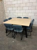 Vergader /kantine set met 8 stoelen NU WEG !!!✅, Huis en Inrichting, Tafels | Eettafels, Ophalen, Rechthoekig, 200 cm of meer