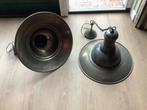 2 brocante hanglampen, Huis en Inrichting, Lampen | Hanglampen, Ophalen, Gebruikt, Brocante, Minder dan 50 cm