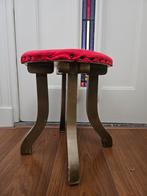 barok krukje rood en goud, Huis en Inrichting, Krukjes, Ophalen, Gebruikt, Hout