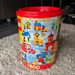 Lego ton met blokken en meer (niet de originele inhoud), Ophalen, Gebruikt, Losse stenen, Lego