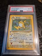 Raichu Holo base set 1st edition nl 1999 - PSA 8, Ophalen of Verzenden, Zo goed als nieuw, Losse kaart, Foil