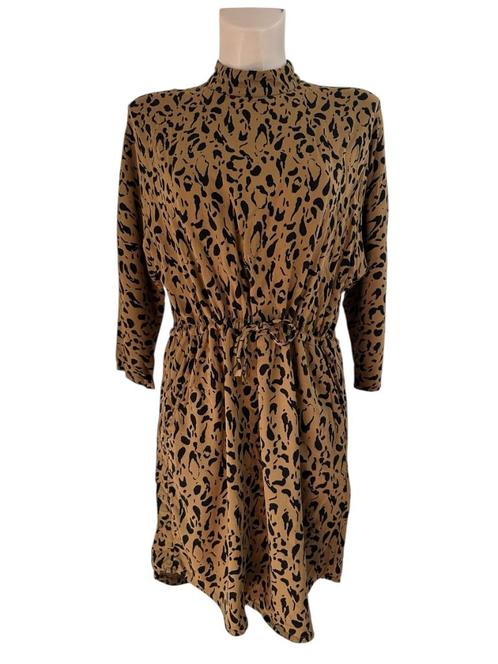 MbyM jurk L, Kleding | Dames, Jurken, Zo goed als nieuw, Maat 38/40 (M), Bruin, Ophalen of Verzenden