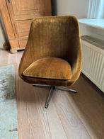 Vintage Design Fauteuil / Stoeltje, Huis en Inrichting, Stoelen, Ophalen, Gebruikt, Bruin, Metaal