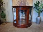 Grote klassieke italiaans halfronde lage vitrinekast, servie, Ophalen of Verzenden, Zo goed als nieuw, 25 tot 50 cm, Minder dan 100 cm