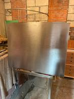 Rvs achterwand voor 90 cm fornuis en afzuigkap. Boretti, Witgoed en Apparatuur, Fornuizen, Ophalen, Gebruikt, 60 cm of meer, Gas