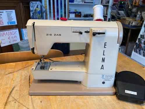 Elna ZIGZAG (ELNA-3) naaimachine ca. 1960, Hobby en Vrije tijd, Naaimachines en Toebehoren, Gebruikt, Naaimachine, Overige merken