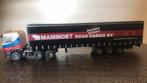 Mammoet 1+2  Scania Roadtrain met doos, Hobby en Vrije tijd, Modelauto's | 1:50, Ophalen of Verzenden, Bus of Vrachtwagen