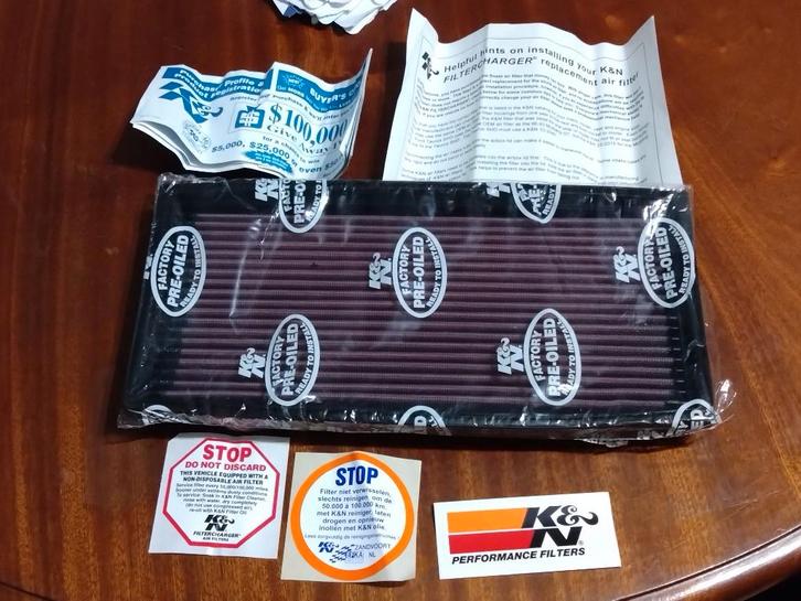 K&N paneel filter voor psa modellen, Auto diversen, Tuning en Styling, Verzenden